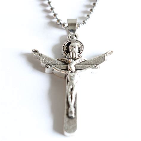 box stainless steel cross pendent|large stainless crucifix pendants.